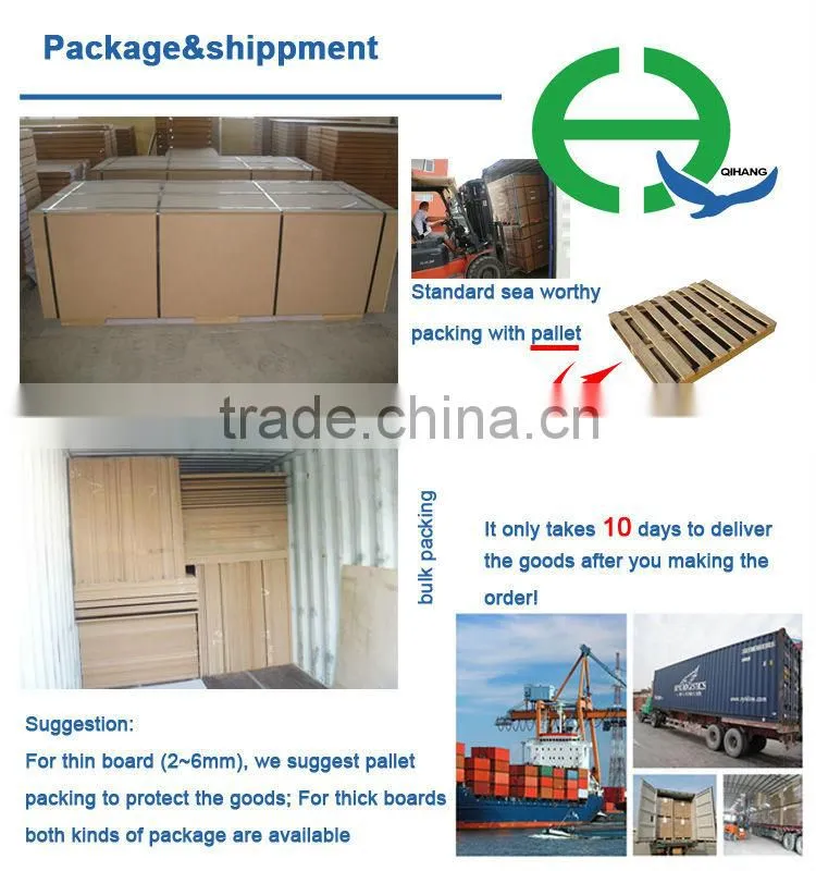 High quality white laminated melamine mdf board