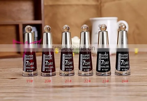 Easam hot sale BKGORGEOUS super bright 7days nail gel polish