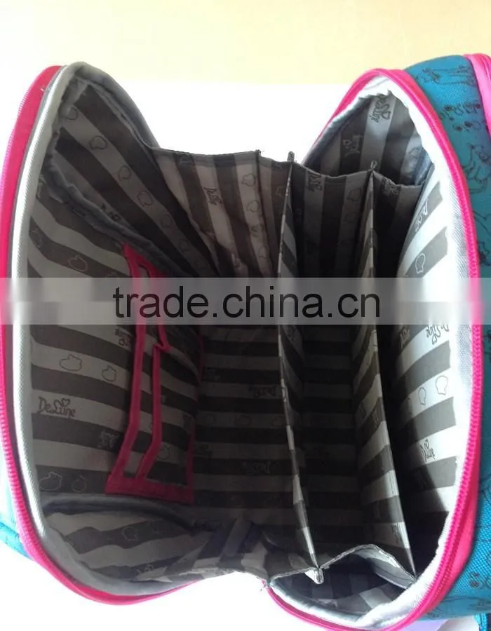 Cat print european school backpack girls school bags for kids