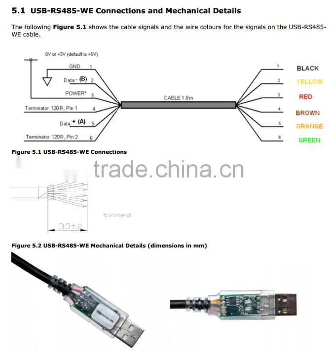 RS485 to USB FTDI chipset