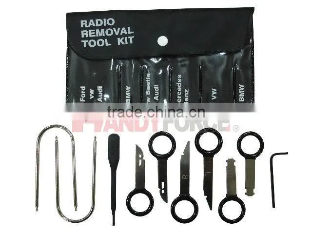 10PCS Radio Removal Tool Set, Electrical Service Tools of Auto Repair Tools