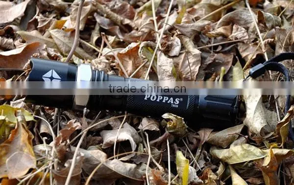 Big Discount Police LED Flashlight W/ 3W XP-E R2 LED Bulbs 18650 Rechargeable Waterproof Tactical Police Torch POPPAS- 809