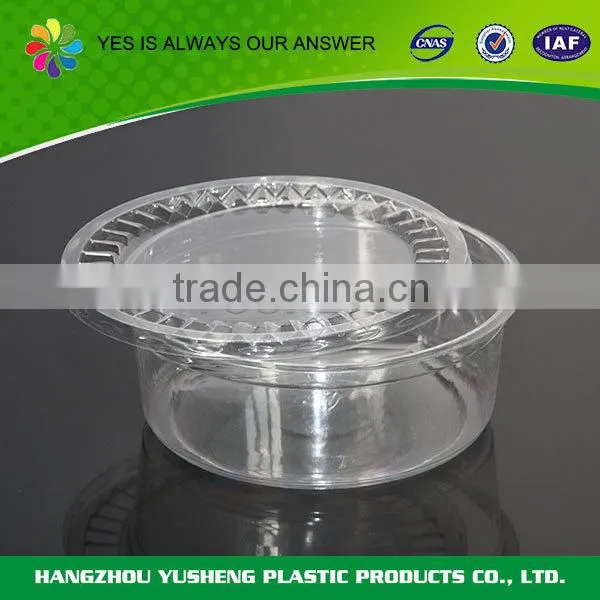 Transparent disposable plastic food storage container set,plastic food storage packing container