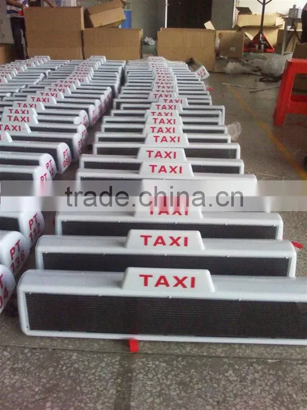 BUS /taxi/car indoor outdoor sign .led taxi signs display/led taxi top sign