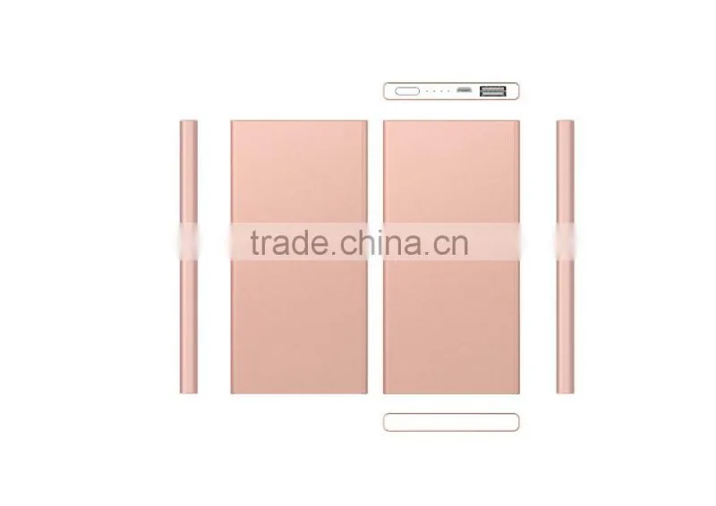 2016 Super Slim Portable High Capacity 6000mah Power Bank For Mobile Phone and Tablet