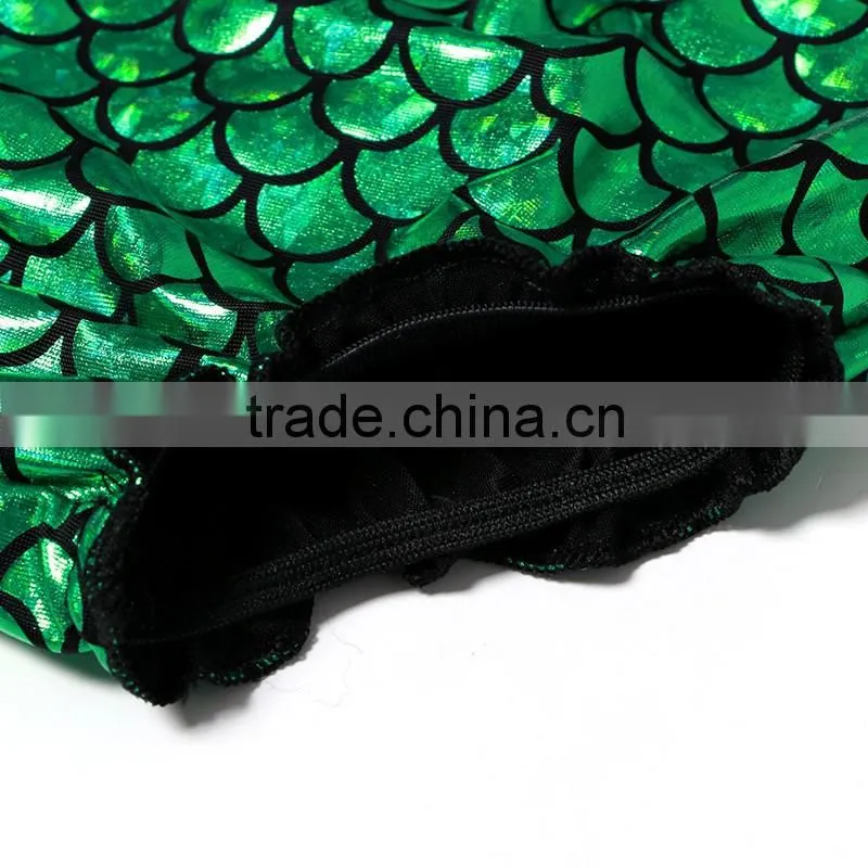 2016 wholesale kaiya hot cakes baby swim suit green mermaid tail swim wear