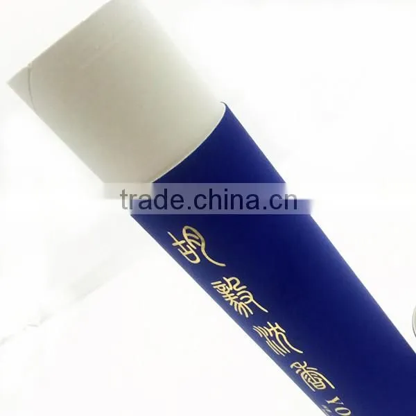 Custom cardboard round box matt lamination pen gift box