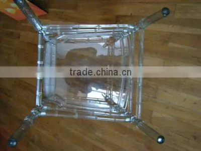 High quality crystal monobloc clear resin chiavari chair