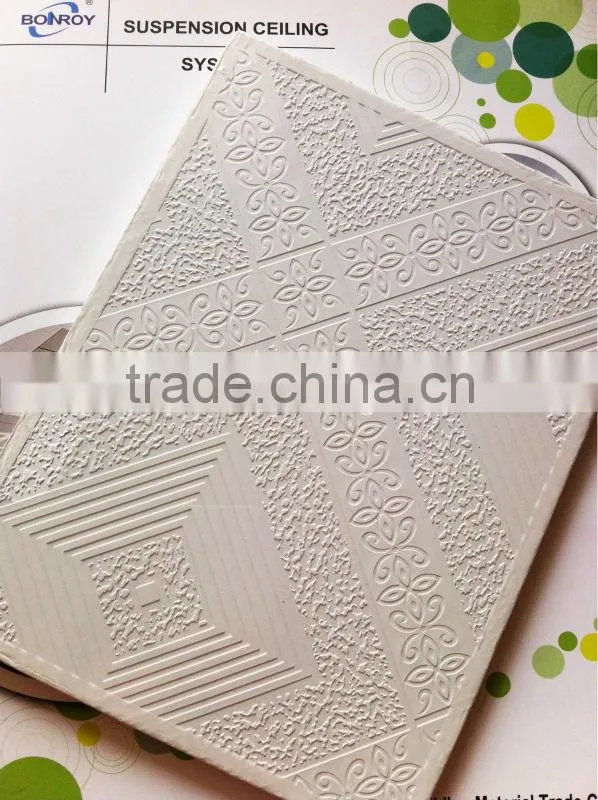 Alum foil back gypsum ceiling / 2x2 Pvc gypsum ceiling