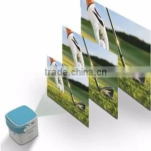 iCODIS M100 Projector, DLP Pico Home Theater, WIFI Wireless Connectivity,1.7" Portable Size & 120" Display, 30,000 Hour LED
