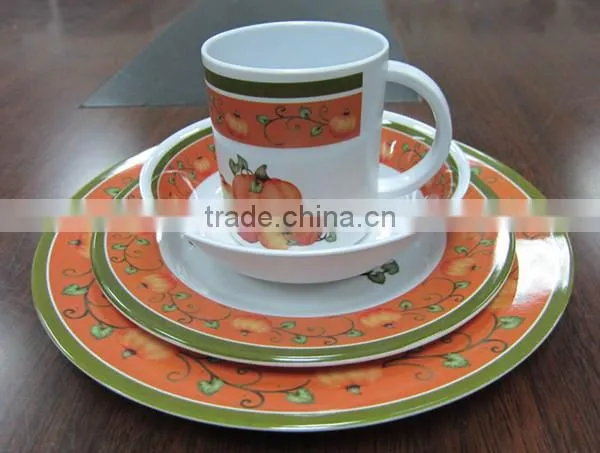 2014 Hot plastic pakistani melamine dinner set