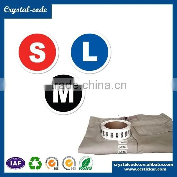 Widely use polyeater satin woven washable cotton garment size label