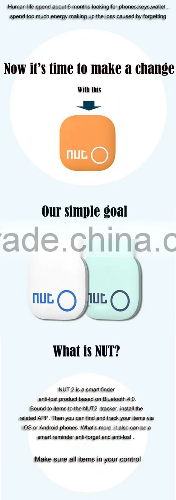 smart remote Keyfinder /electronic key chain finder / Locator Wireless Whistle Key Finder
