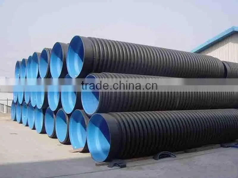High speed extrusion line for PE double wall corrugated pipe