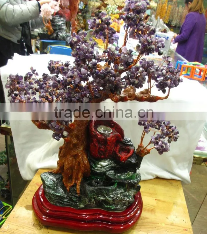 magic design natural rock amethyst crystal trees