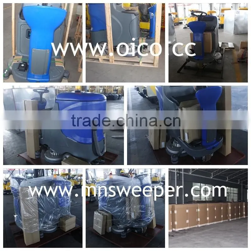 Germany technology exhibition centre/hall outdoor ride on washing sucking dry machine with lead acid battery