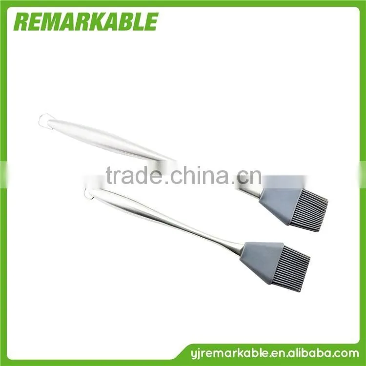 2015" High Quality Stainless Steel & Silicone Basting Brush, Pastry Brushes