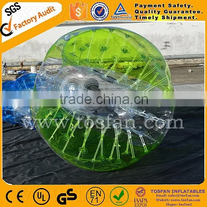 High quality funny sports 1.5mm inflatable bubble balls TB043