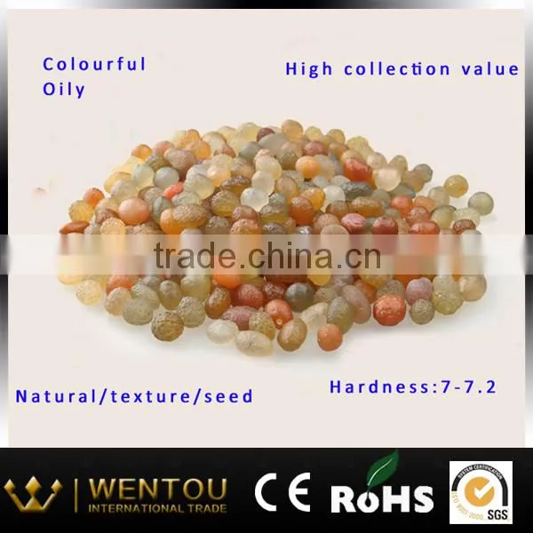 Precious jewelry made with natural seeds xinjiang agate stone