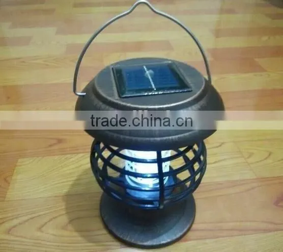 hot selling pest repeller!Easy to use IP65 Solar UV Pest Trap Zapper for Garden/farm Outdoor Mosquito Flying Insect