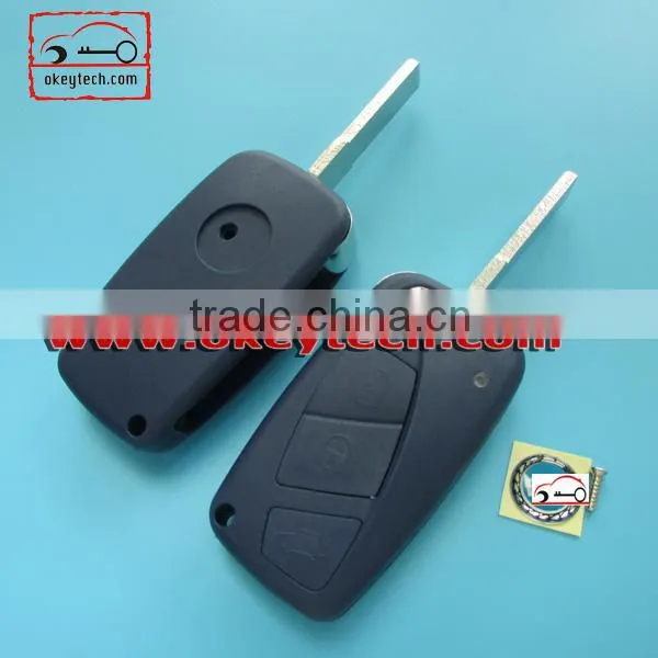 Best price car key cover Fiat key cover 3 button remote key shell for shell key fiat 500 key for fiat key cover