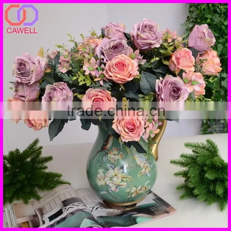 chinese supplier high quality simulation flower real touch roses