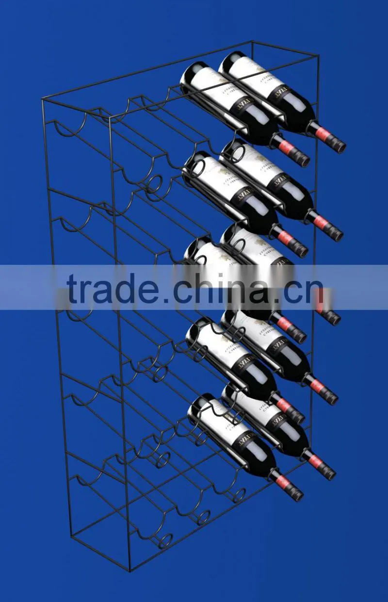 metal wine storage display rack for supermarket retail shops used HSX-P-164