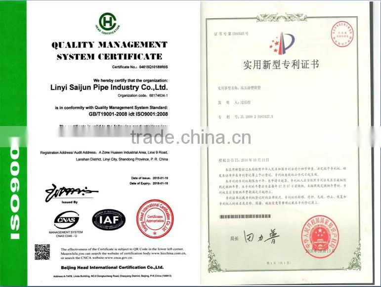 China High Pressure Flexible TPU Layflat Hose Drag Hose