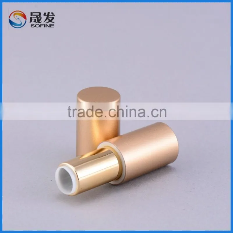 Cyllinder Unique Empty gold Lipstick Tube Lipstick case