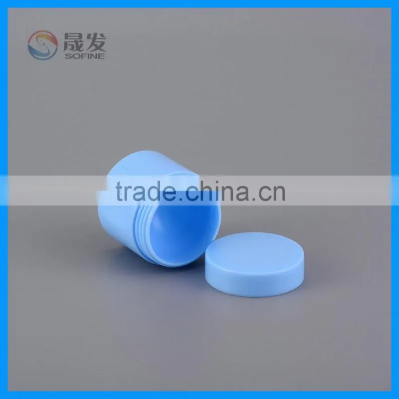 Plastic screw cap small cosmetic jar