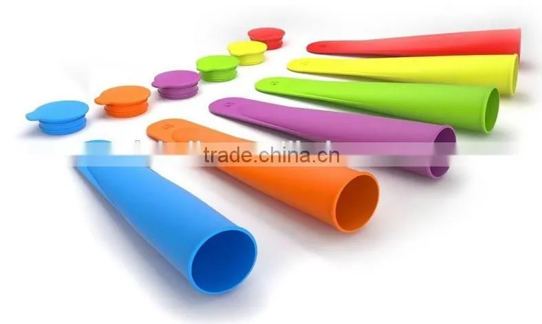 Silicone Ice Pop Maker Molds, Freeze Pops and Smoothie Pops - No Mess, Flexible, Durable, Easy to Clean and FDA Approved