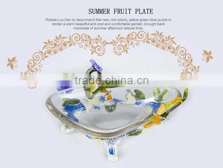 RORO Summer craft gift pewter fruit plate