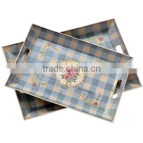 Warming design melamine serving tray for home,100% melamine ,Food safty