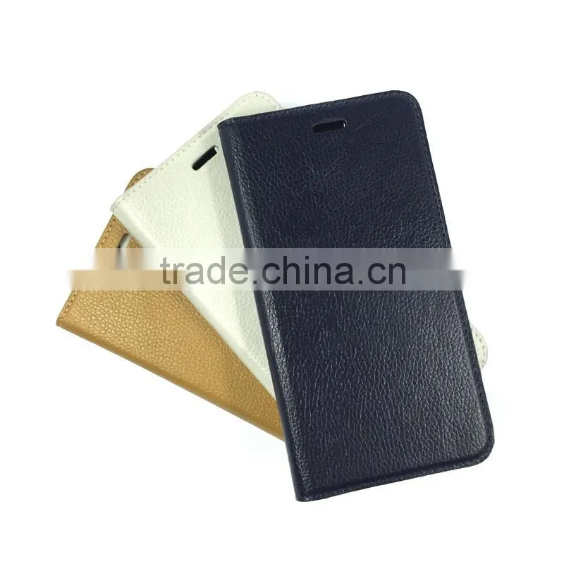 For Wiko Ridge 4G , Litchi Pattern PU Leather Folio Case For Wiko Ridge 4G