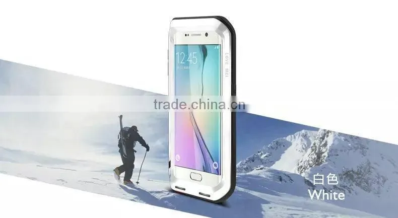 for Samsung Galaxy S6 Edge LOVE MEI Case, LOVE MEI Waterproof Powerful Metal+TPU Case for Samsung Galaxy S6 Edge