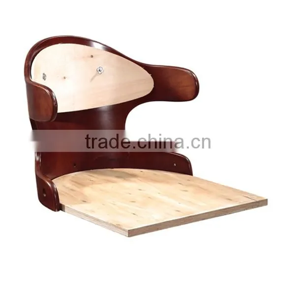 Bent plywood seat bar stool,chromed gas lift and base, height adjustable bar stool HY2022H