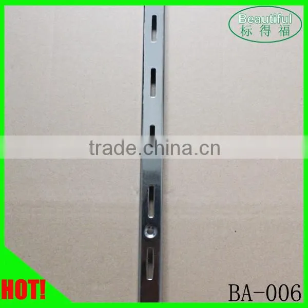 Supermarket Shelf Accessories customized upright post metal for brackets