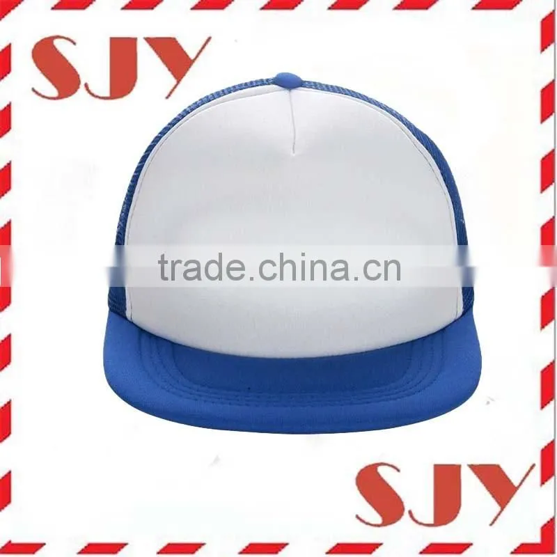 2016 Casual Unisex Plain Flat Brim Mesh Baseball Cap