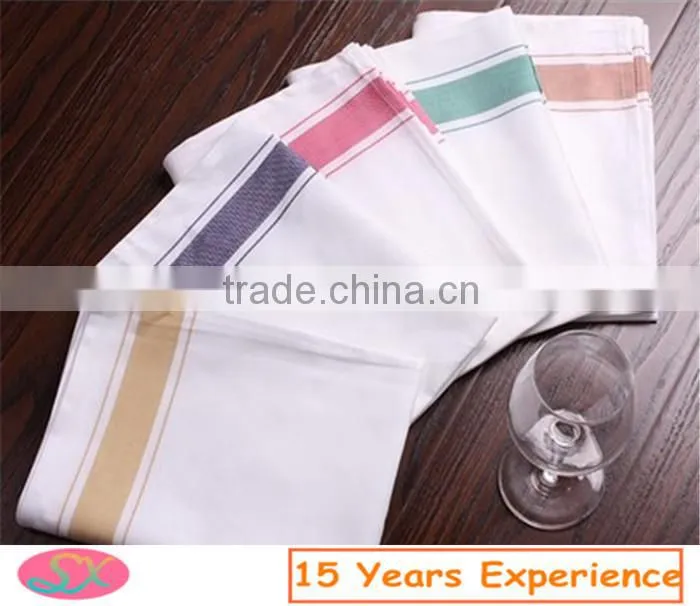 White serviette 100% cotton table napkin restaurant cotton napkin