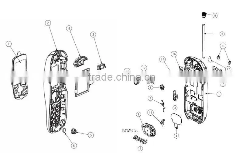 Factory Supply Mobile Phone Housing Full Parts For Motorola Nextel i265