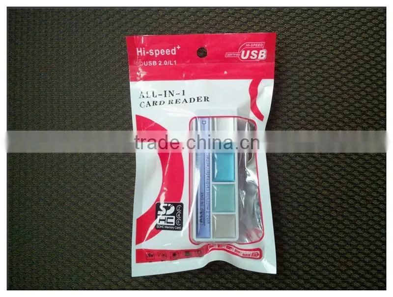 plastic custom smart card reader 2.0 with 4 ports(OS-CR107)