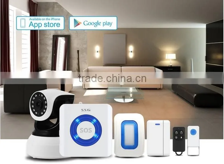TCP/IP based wifi central monitoring station alarm system support APP control and setup