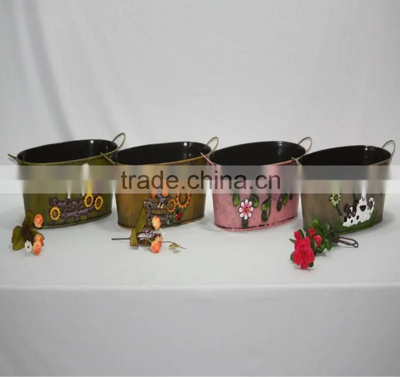 metal hanging flower pots garden Planters for sale