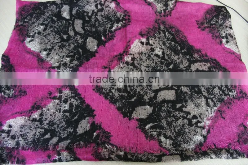 mixed colors worsted wool pashmina shawl