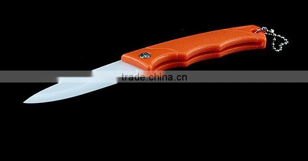 Wholesale folding blade ceramic fruit knife, pocket ceramic knife