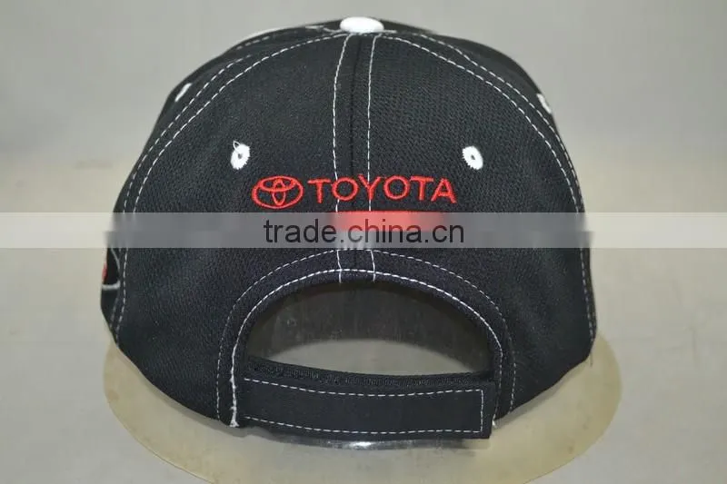 Guangzhou hat factory professional custom 8 panel / / embroidery logo / 100% cotton/black baseball cap