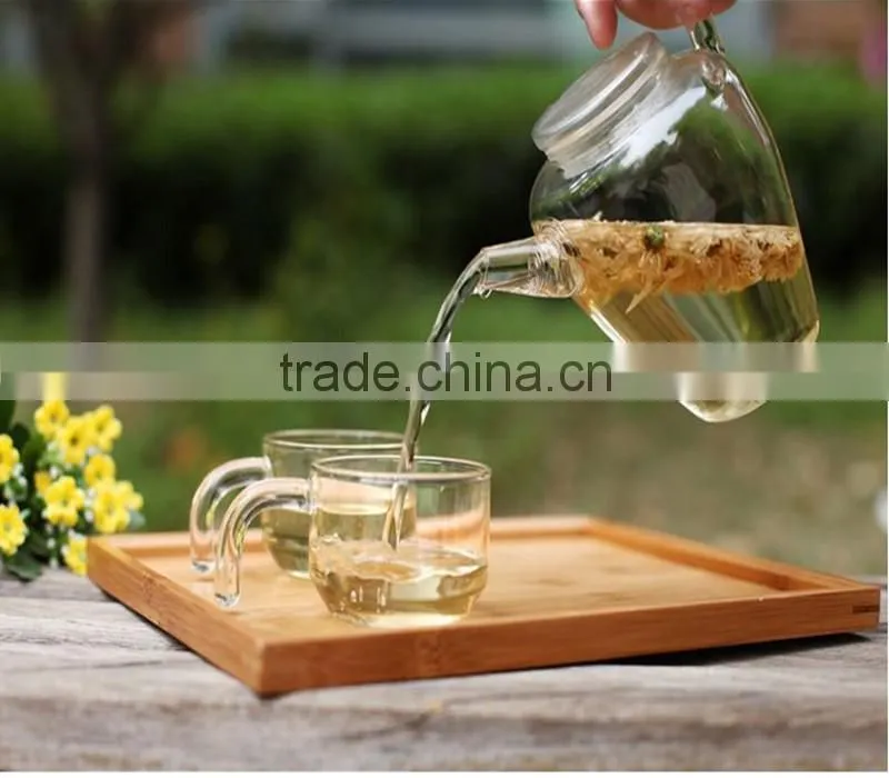 Creative glass mug glass water cup movement with a cup