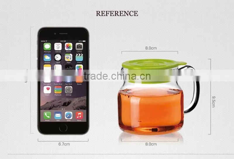 wholesale glassware suppliers high borosilicate water filter pitcher for 500ml