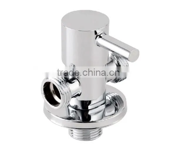two function angle valve distribute, used in toilet and spraying, control water machine