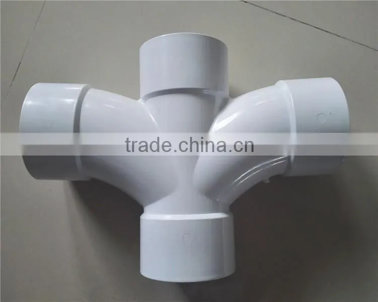 fitting mould PVC equal skew cross fitting mould 1 cavity